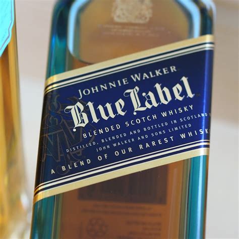 Blue lable - JOHNNIE WALKER - BLUE LABEL. 97 Points, Whisky Advocate: "Magnificently powerful and intense. Caramels, dried peats, elegant cigar smoke, seeds scraped from vanilla beans, brand new pencils, peppercorn, coriander seeds, and star anise make for a deeply satisfying nosing experience. Silky caramels, bountiful fruits of ripe peach, stewed apple ...